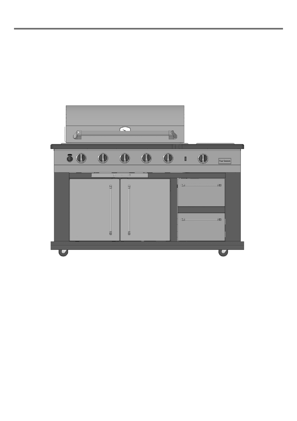 Grill assembly | Sure Heat 2008 Four Seasons FSIS User Manual | Page 7 / 19