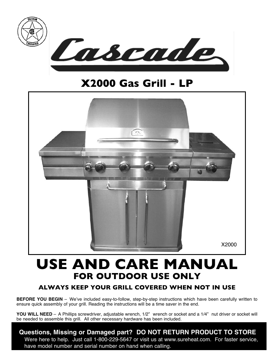 Sure Heat Cascade X2000 User Manual | 31 pages