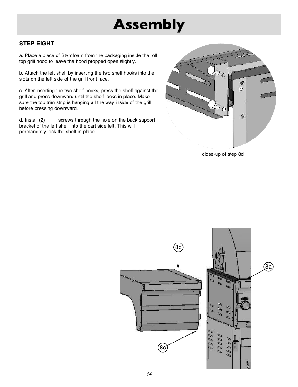Assembly | Sure Heat Cascade X2000 User Manual | Page 14 / 31