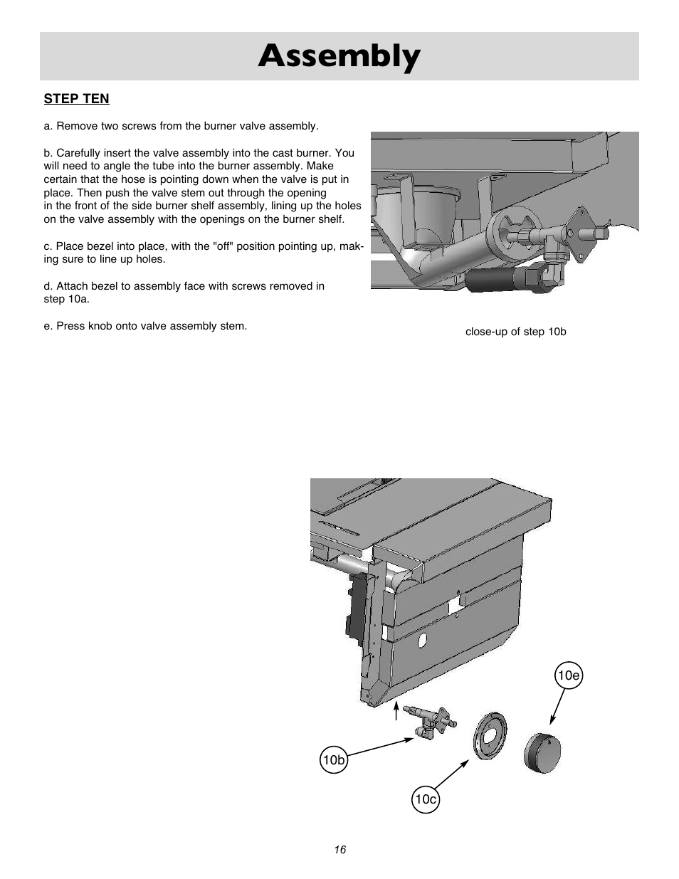 Assembly | Sure Heat Cascade X2000 User Manual | Page 16 / 31