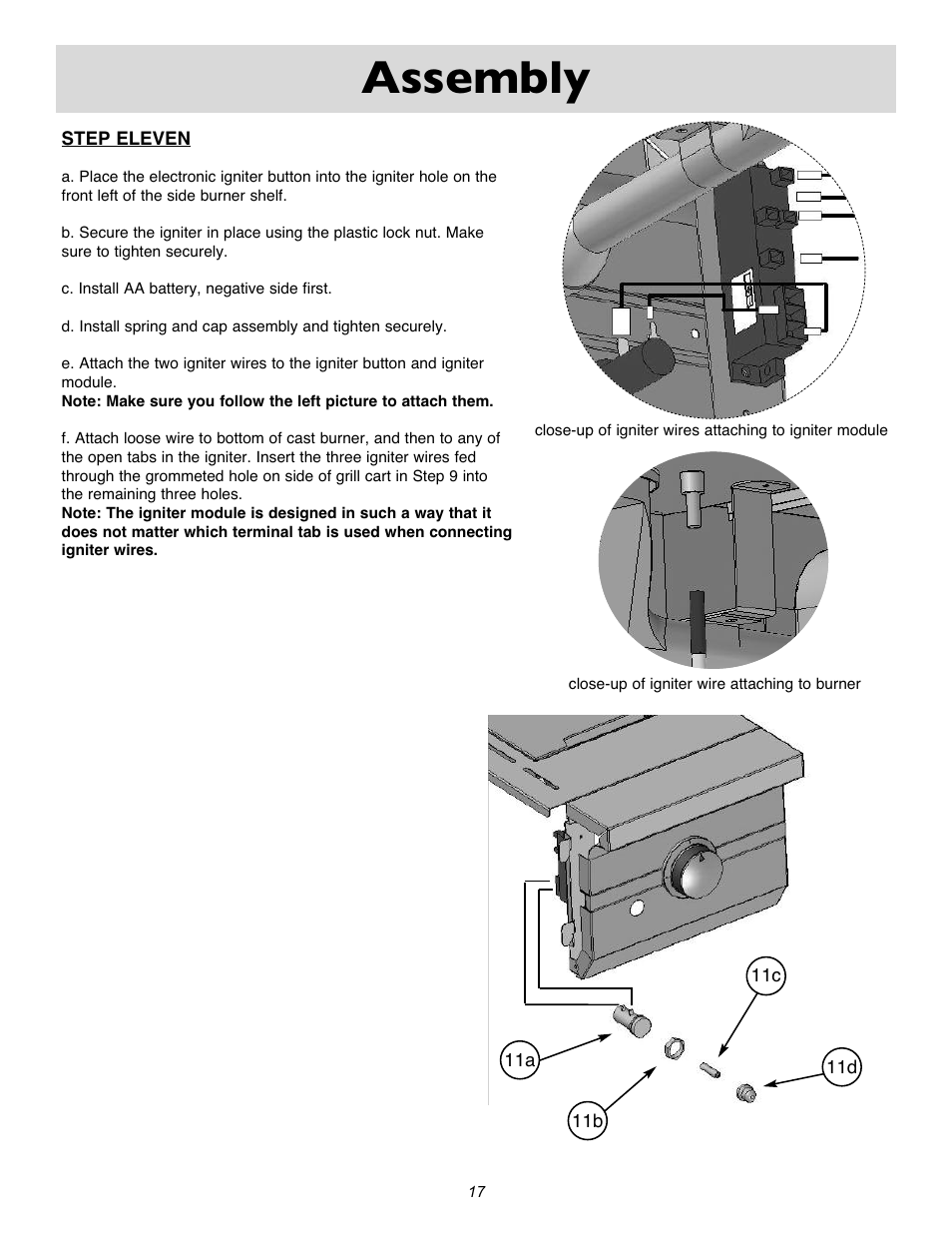 Assembly | Sure Heat Cascade X2000 User Manual | Page 17 / 31