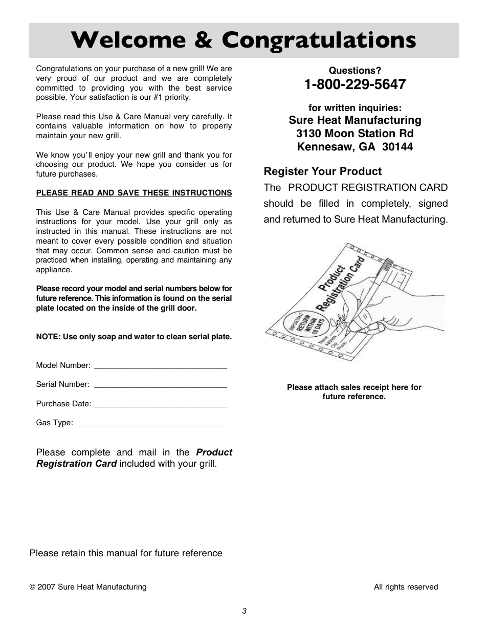 Sure Heat Cascade X2000 User Manual | Page 3 / 31