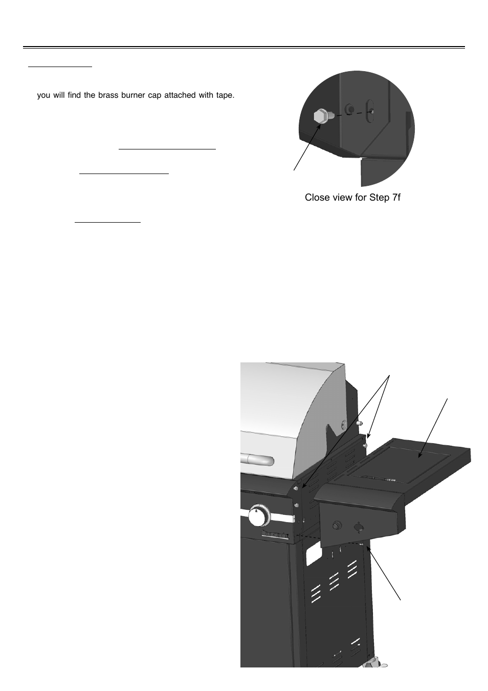 Grill assembly | Sure Heat Cascade TS29 User Manual | Page 12 / 26