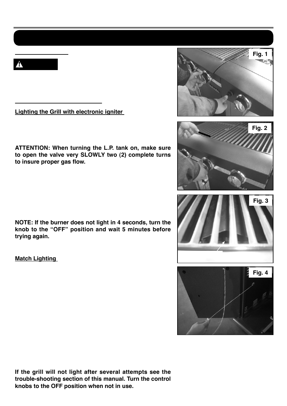 Lighting the grill | Sure Heat Cascade TS29 User Manual | Page 18 / 26