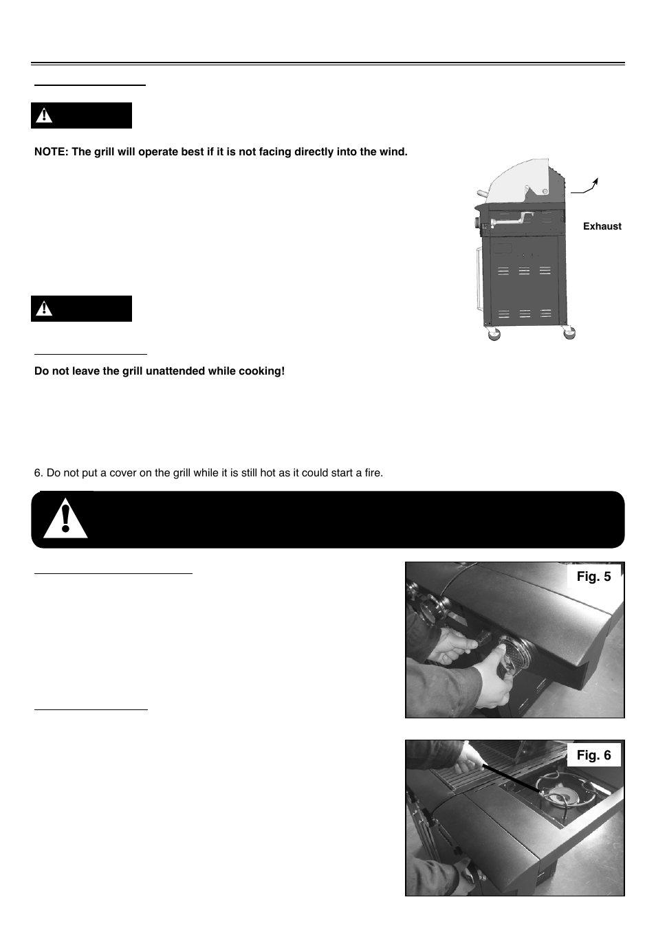 Using the grill and side burner | Sure Heat Cascade TS29 User Manual | Page 19 / 26