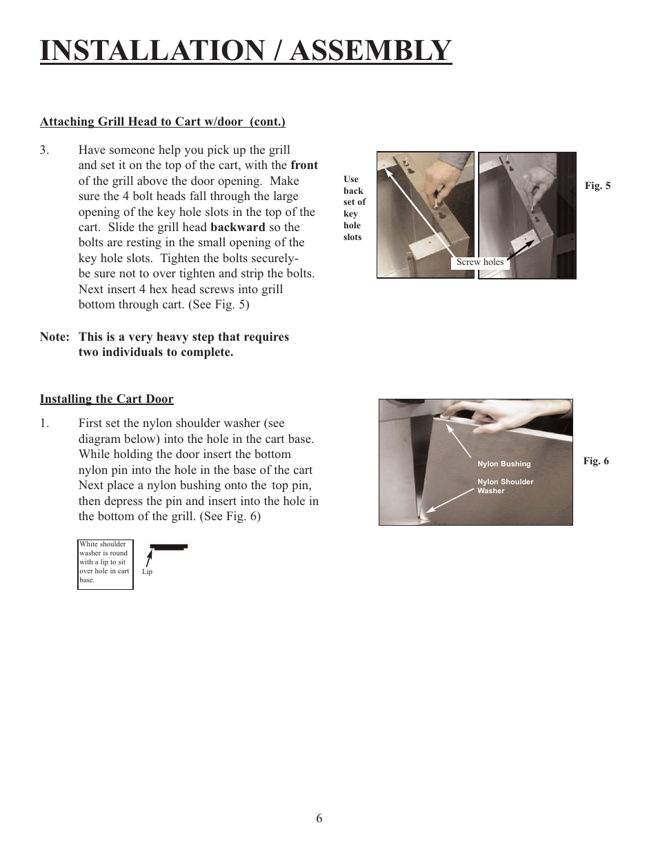 Installation / assembly | Sure Heat Jenn-Air 38 User Manual | Page 7 / 19