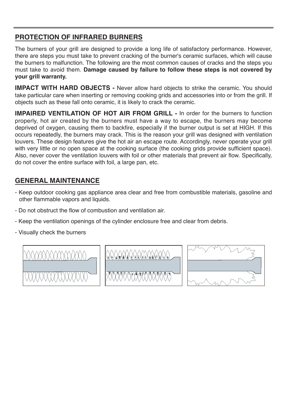 Care and maintenance | Sure Heat Tuscany CS892LP User Manual | Page 17 / 24