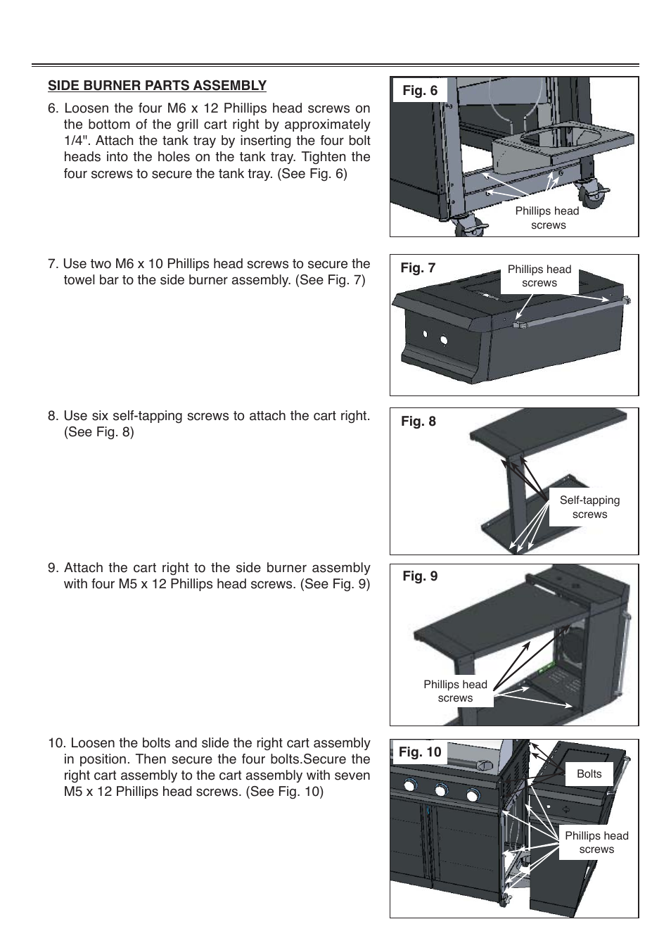 Grill assembly | Sure Heat Tuscany CS892LP User Manual | Page 7 / 24