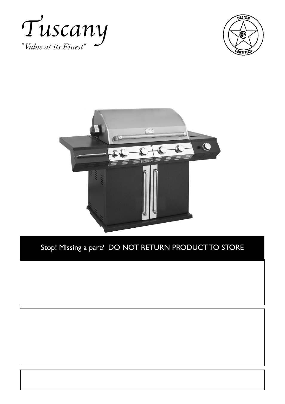 Sure Heat Tuscany CS812 User Manual | 24 pages