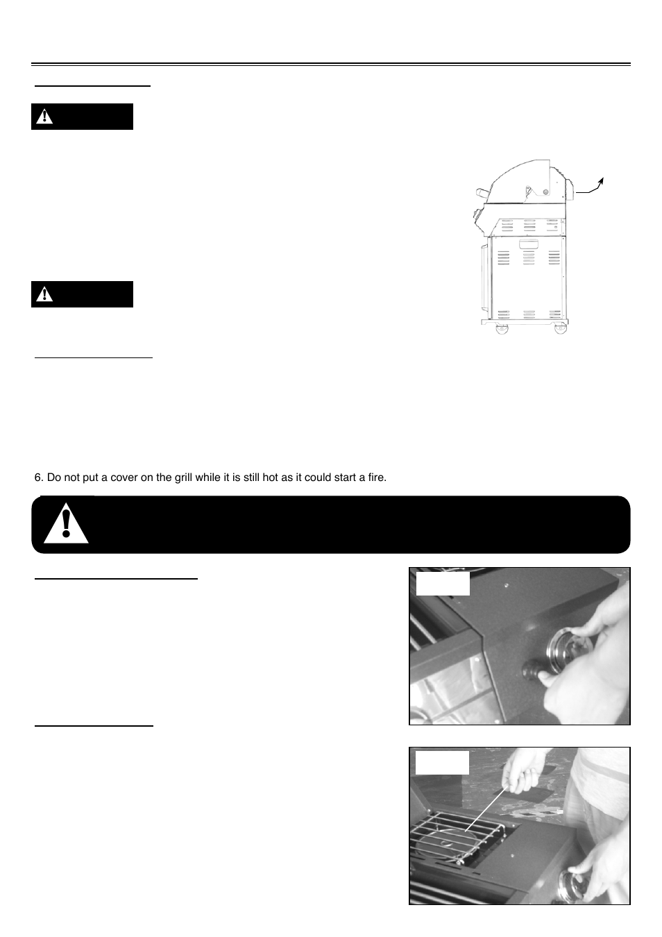 Using the grill and side burner | Sure Heat Tuscany CS812 User Manual | Page 14 / 24