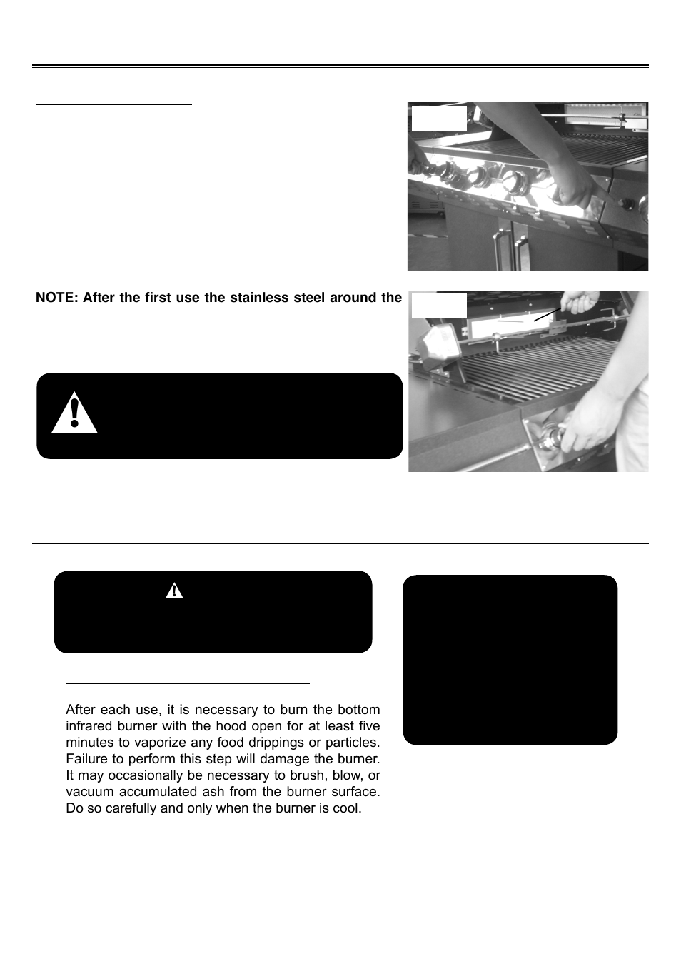 Rotisserie lighting, Care and maintenance | Sure Heat Tuscany CS812 User Manual | Page 16 / 24