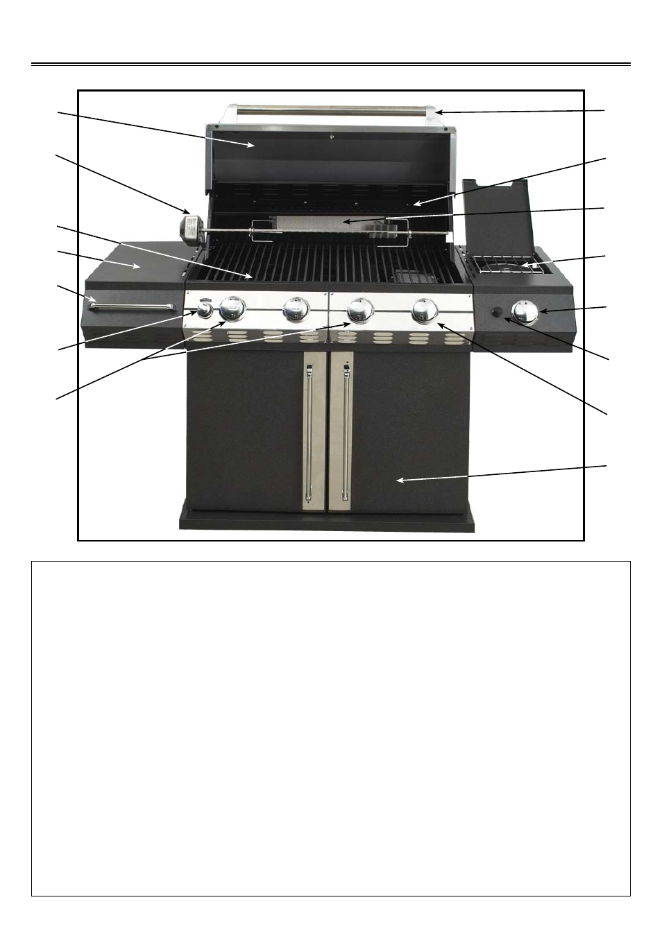 Grill features | Sure Heat Tuscany CS812 User Manual | Page 4 / 24