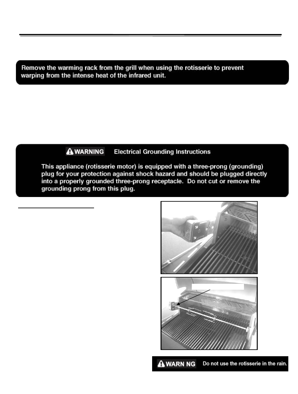 Using the rotisserie burner, Fig. 32 fig. 33 | Sure Heat SGR30M User Manual | Page 14 / 19