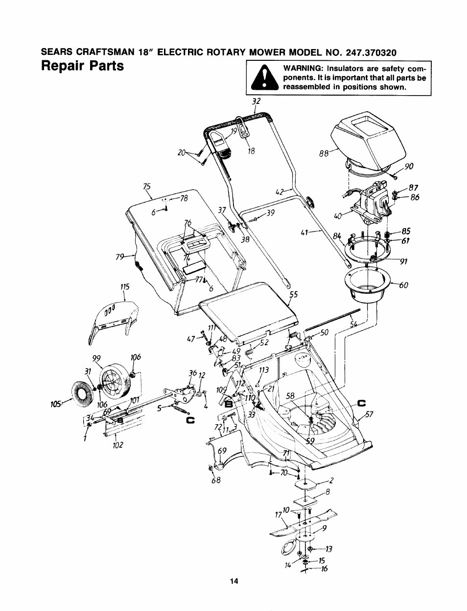 Craftsman 247.370320 User Manual | Page 14 / 19