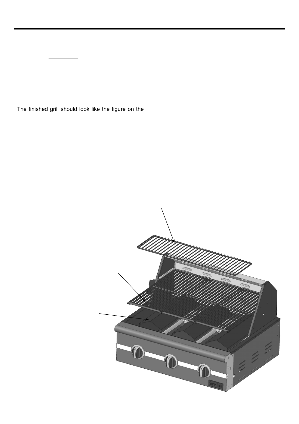 Grill assembly | Sure Heat 2008 Surefire SF278LP User Manual | Page 14 / 26