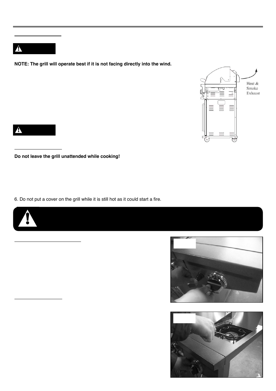 Using the grill and side burner | Sure Heat 2008 Surefire SF308LP User Manual | Page 19 / 28