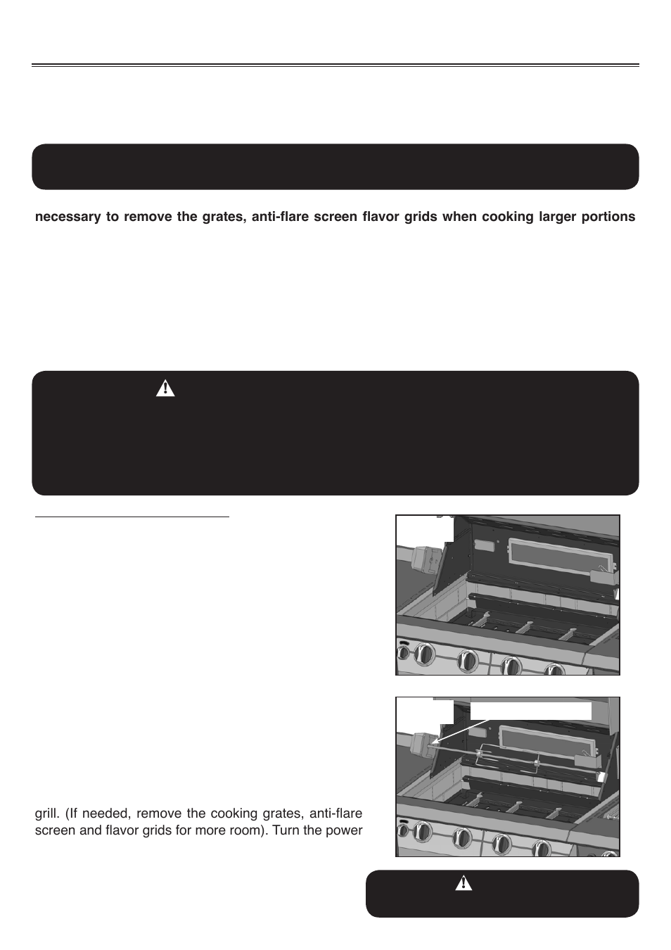 Using the rotisserie burner | Sure Heat Sonoma PF30LP User Manual | Page 17 / 23