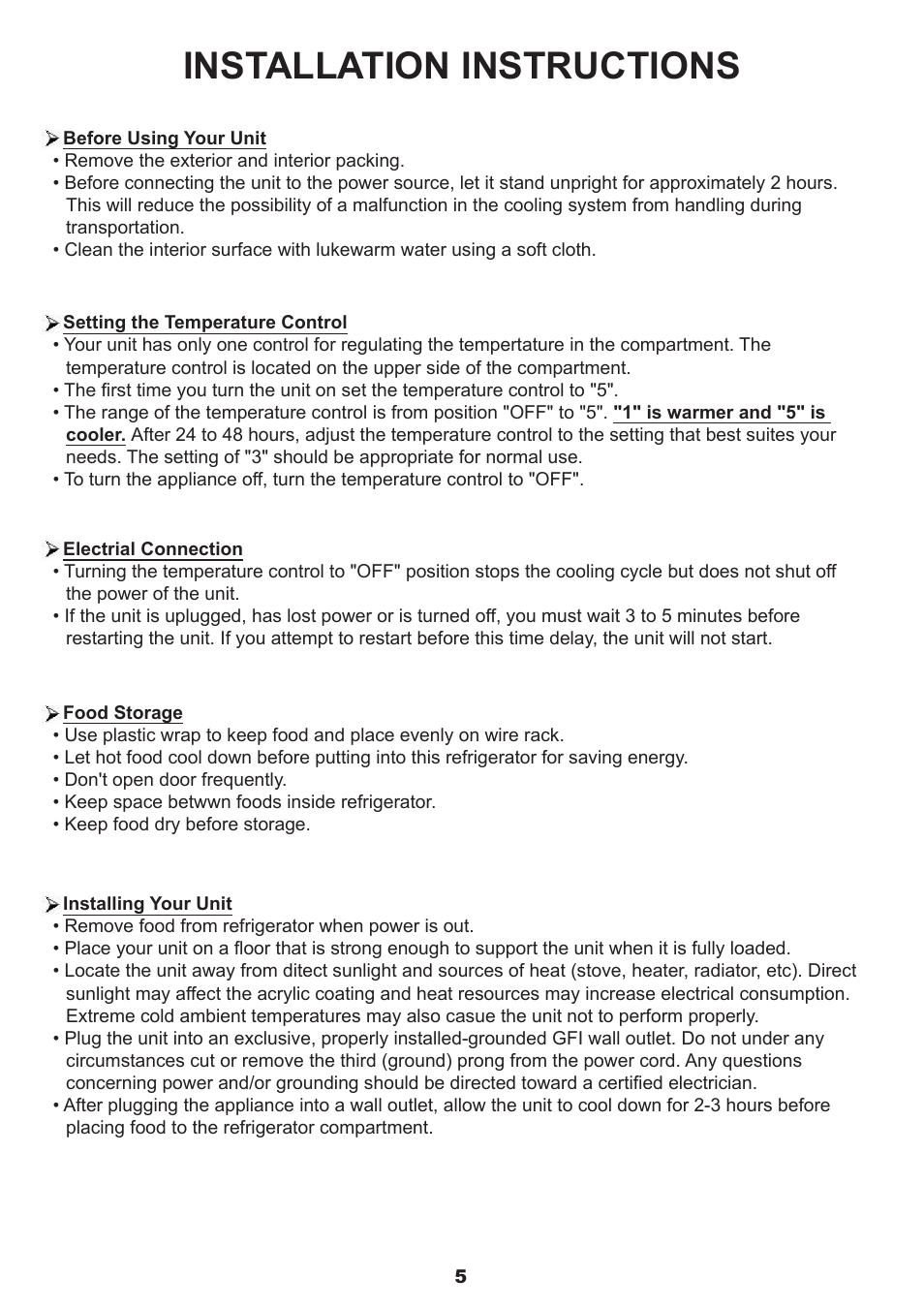 Installation instructions | Sure Heat Sonoma PFCIS User Manual | Page 5 / 9