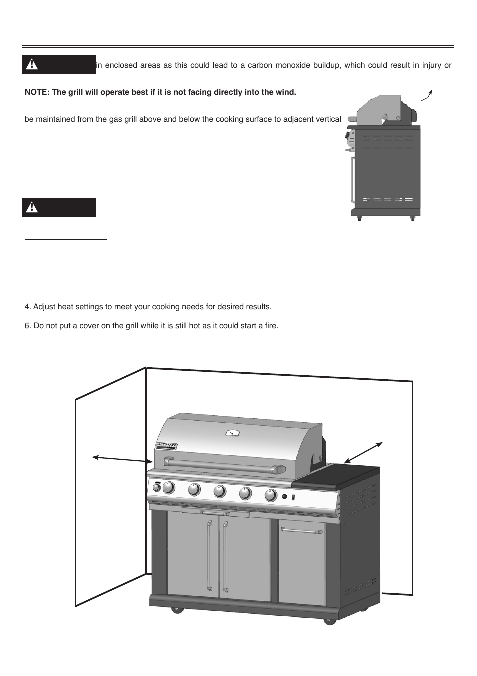 Grill location | Sure Heat Sonoma PFISLP User Manual | Page 14 / 23