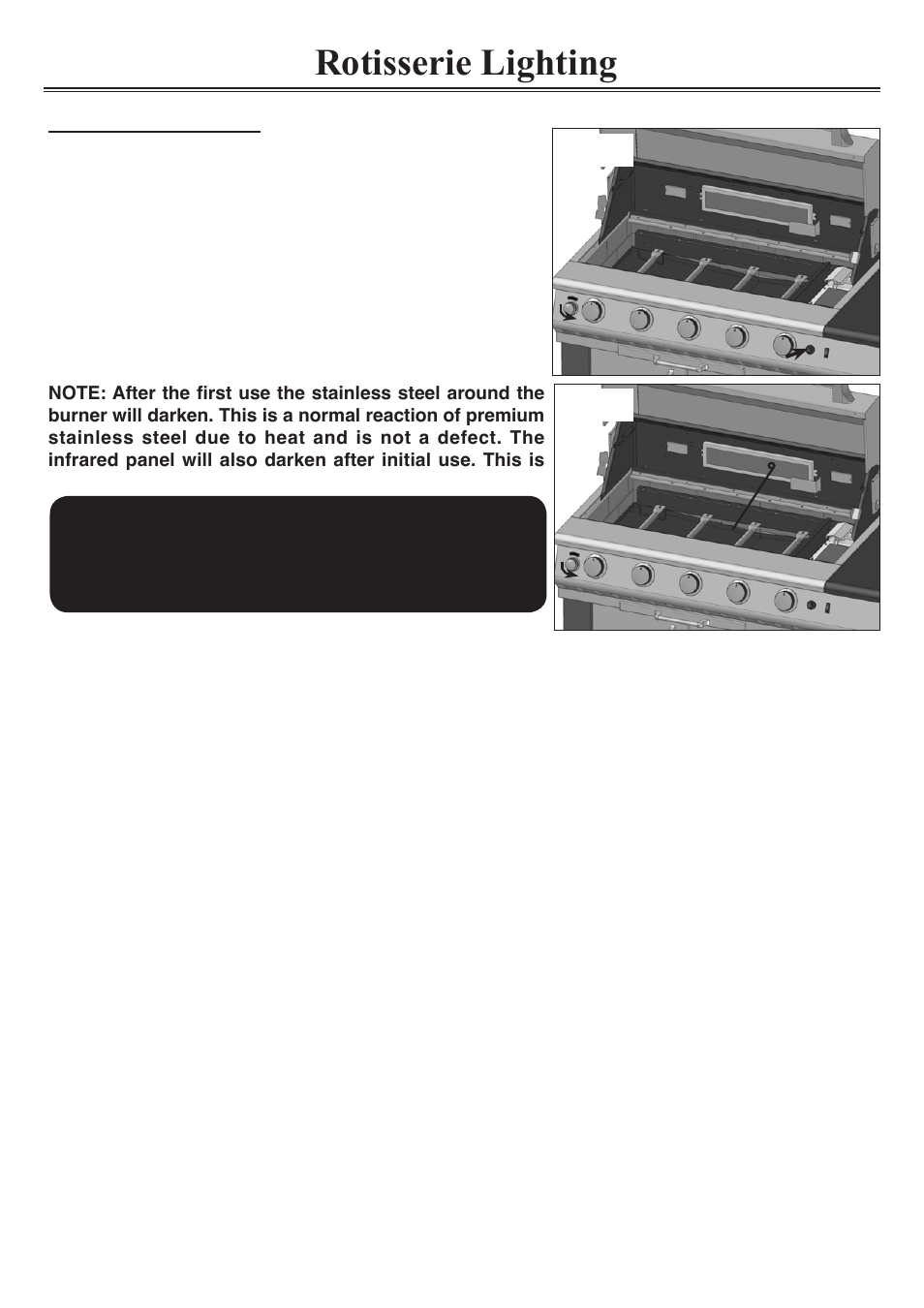 Rotisserie lighting | Sure Heat Sonoma PFISLP User Manual | Page 17 / 23