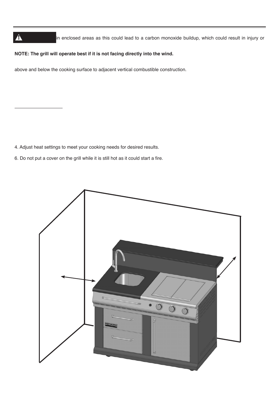 Grill location | Sure Heat Sonoma PFSISLP User Manual | Page 18 / 23