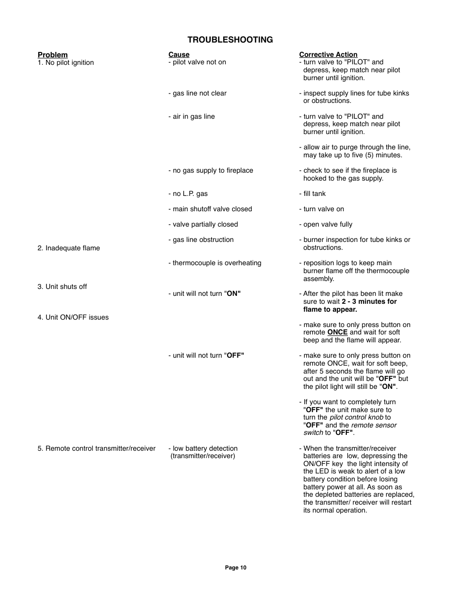 Sure Heat VMR Vented User Manual | Page 10 / 11