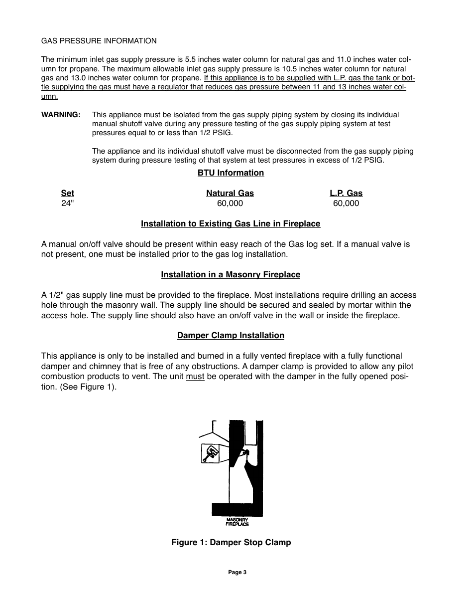 Sure Heat VMR Vented User Manual | Page 3 / 11