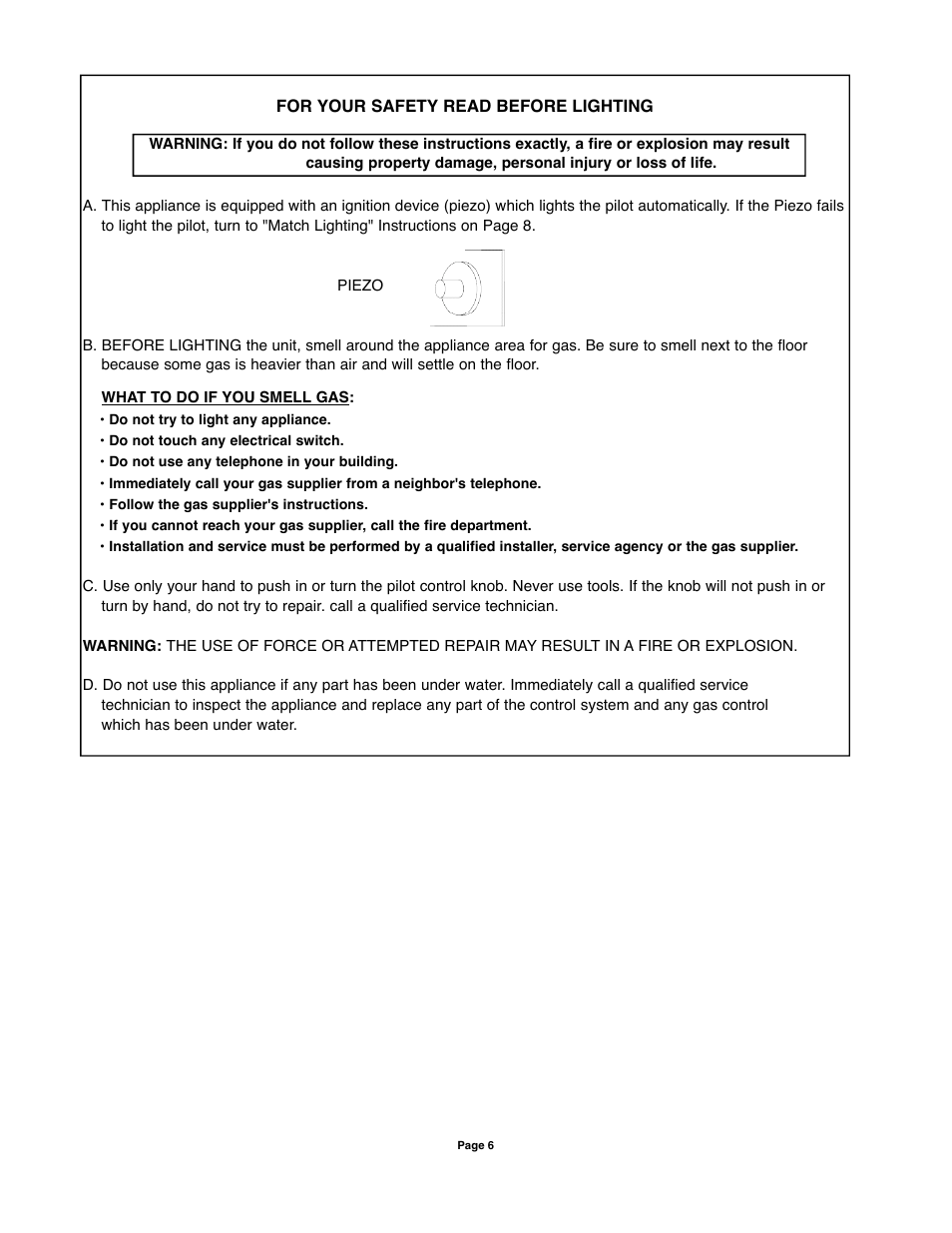 Sure Heat VMR Vented User Manual | Page 6 / 11