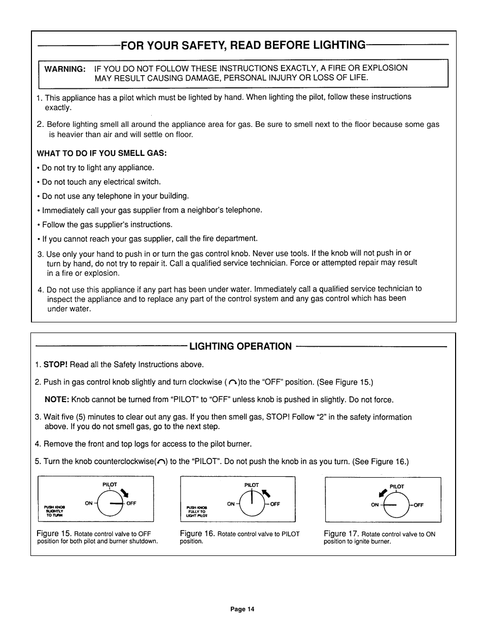 Sure Heat AGA Vented Dual AGA User Manual | Page 14 / 20