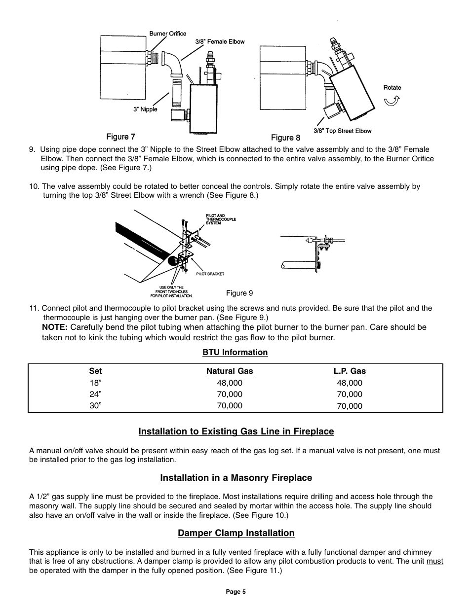 Sure Heat AGA Vented Dual AGA User Manual | Page 5 / 20