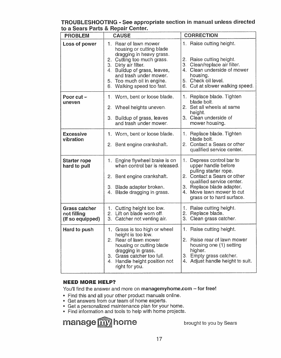 Need more help | Craftsman 917.388191 User Manual | Page 17 / 44