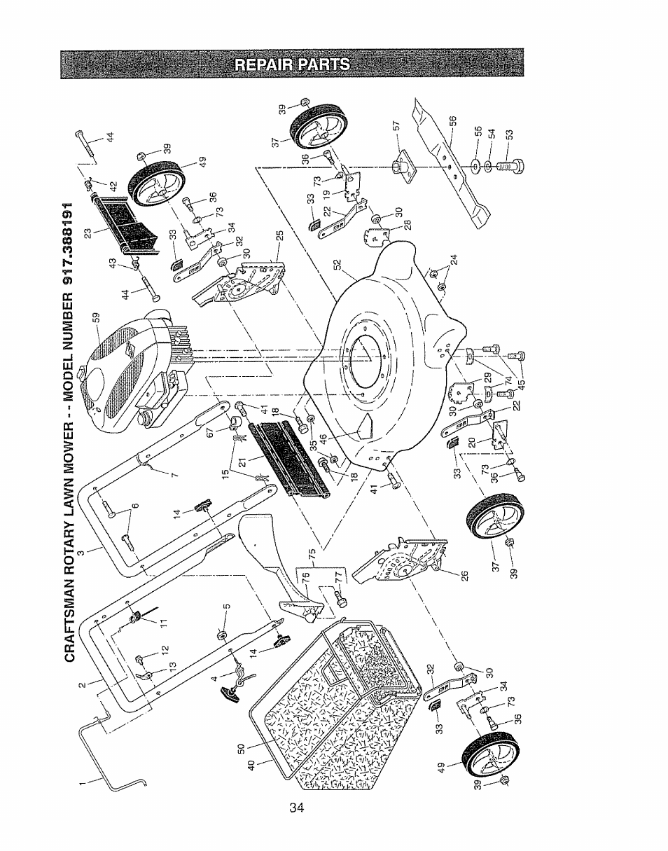 Craftsman 917.388191 User Manual | Page 34 / 44