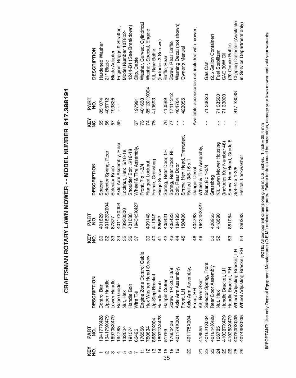 Craftsman 917.388191 User Manual | Page 35 / 44