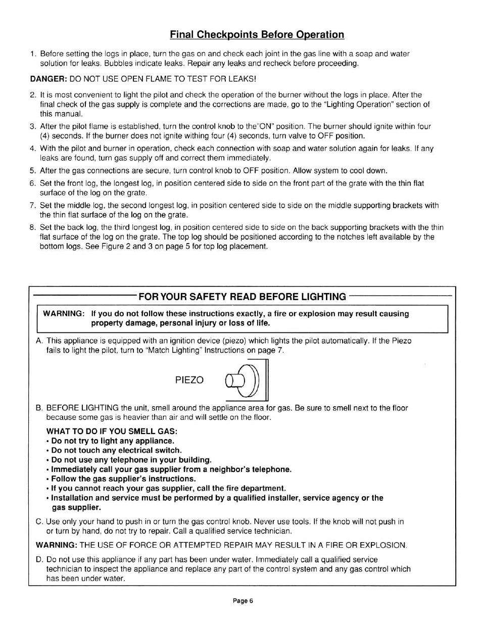 Sure Heat Vent-Free VFM User Manual | Page 6 / 12