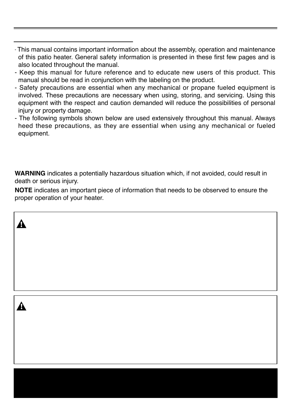 General safety instructions | Sure Heat FS87PHLP Patio Heater User Manual | Page 3 / 21