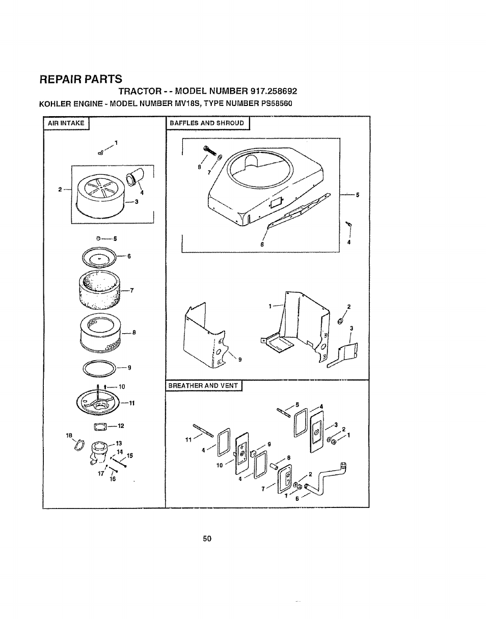 Craftsman 917.258692 User Manual | Page 50 / 64