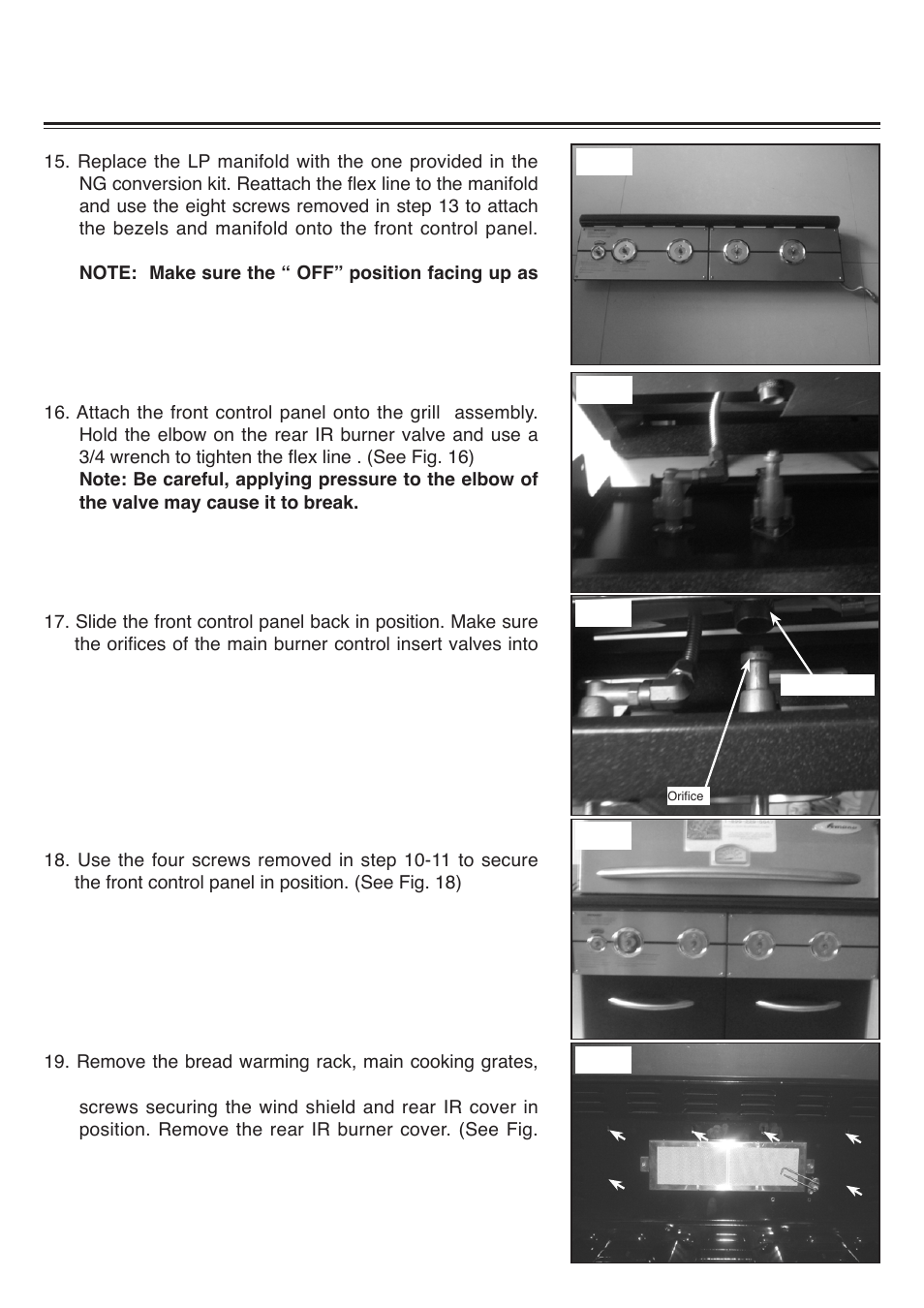Am33 lp-p natural gas conversion instructions | Sure Heat 2008 Amana AM33 Natural Gas Conversion Kit User Manual | Page 5 / 8
