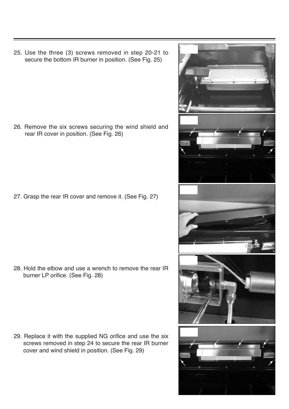 Fsislp natural gas conversion instructions | Sure Heat 2008 Four Seasons FSIS Natural Gas Conversion Kit User Manual | Page 7 / 8