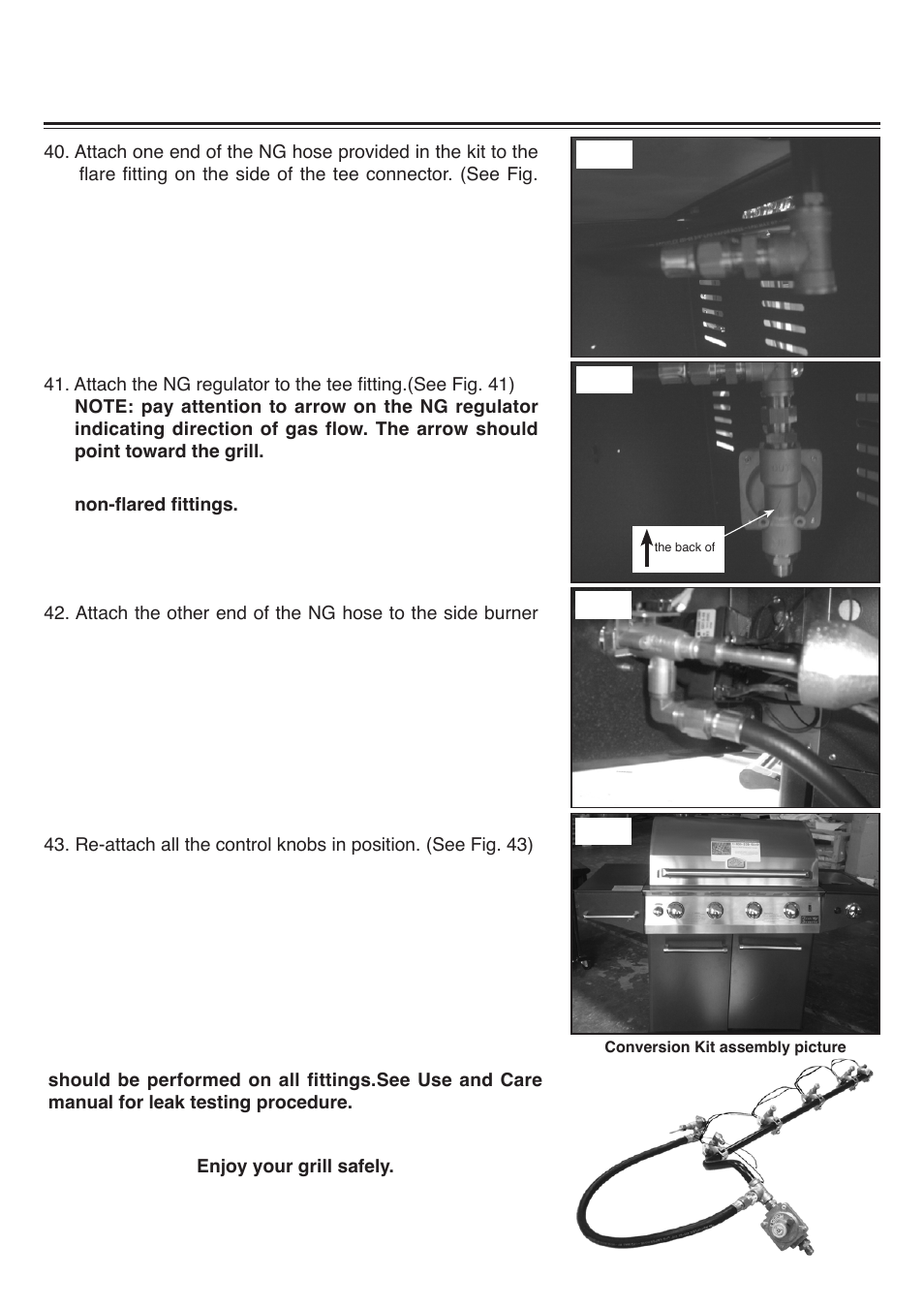 Fs388lp natural gas conversion kit instructions | Sure Heat 2008 Four Seasons FS38 Natural Gas Conversion Kit User Manual | Page 10 / 10