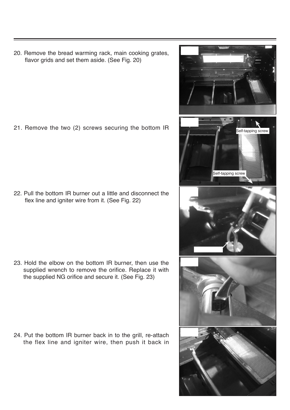 Fs388lp natural gas conversion kit instructions | Sure Heat 2008 Four Seasons FS38 Natural Gas Conversion Kit User Manual | Page 6 / 10