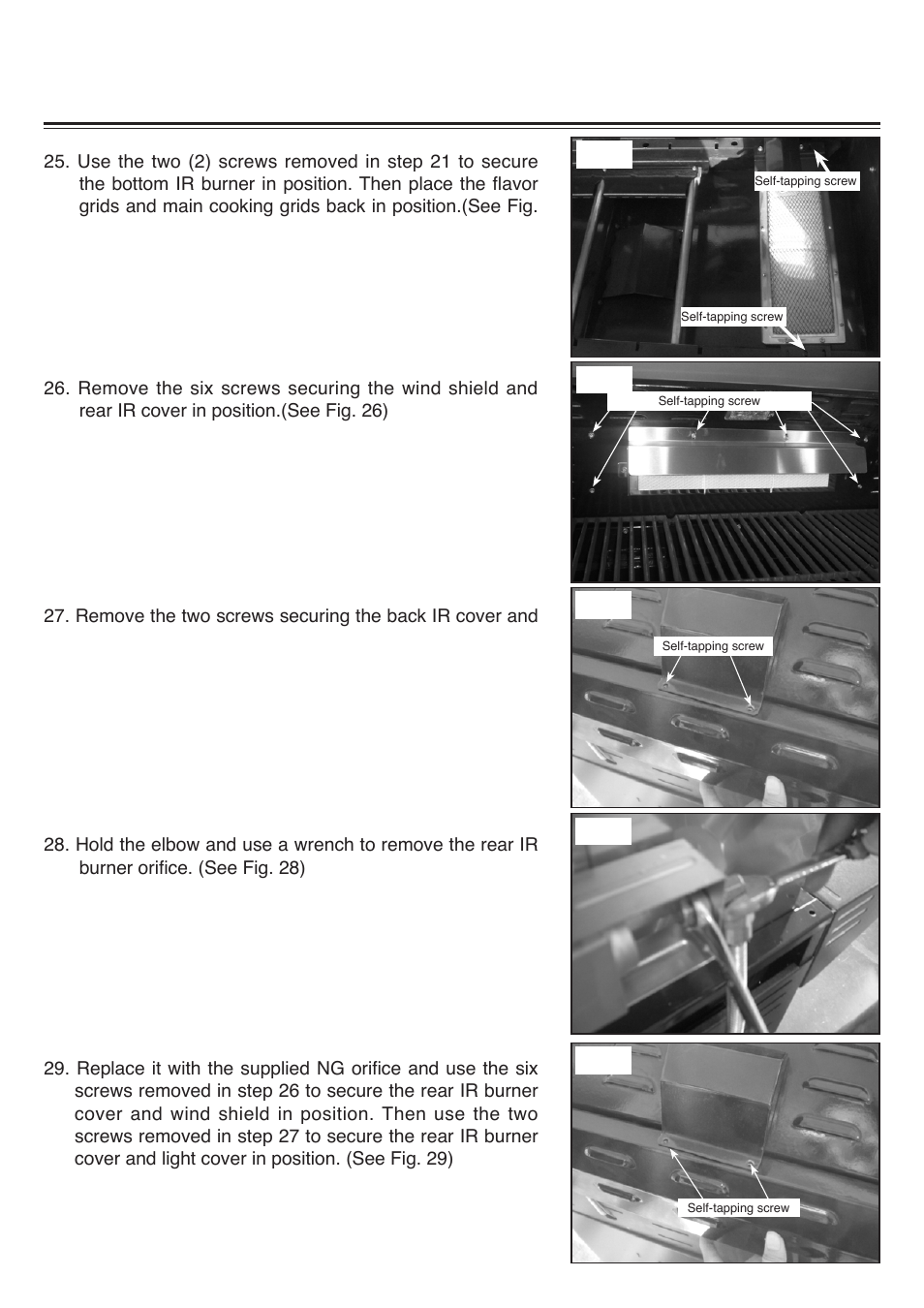 Fs388lp natural gas conversion kit instructions | Sure Heat 2008 Four Seasons FS38 Natural Gas Conversion Kit User Manual | Page 7 / 10