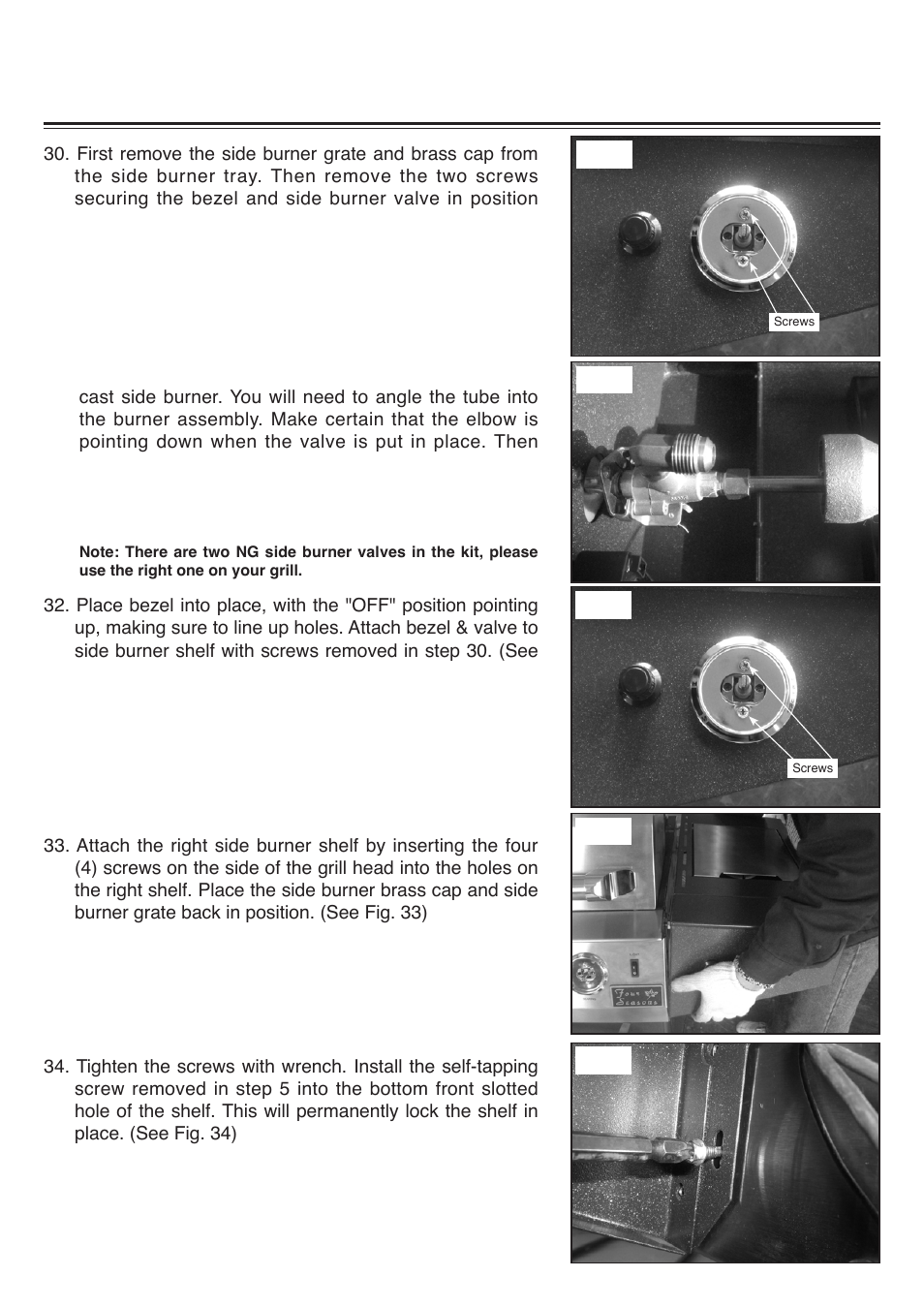 Fs388lp natural gas conversion kit instructions | Sure Heat 2008 Four Seasons FS38 Natural Gas Conversion Kit User Manual | Page 8 / 10