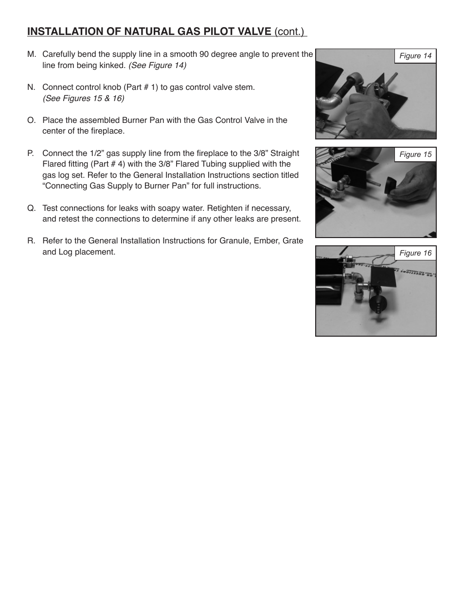 Installation of natural gas pilot valve (cont.) | Sure Heat CVS303 Natural Gas Conversion Kit User Manual | Page 4 / 8