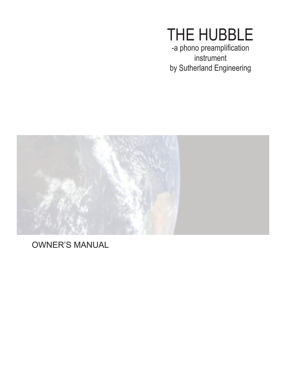 Sutherland Hubble User Manual | 8 pages