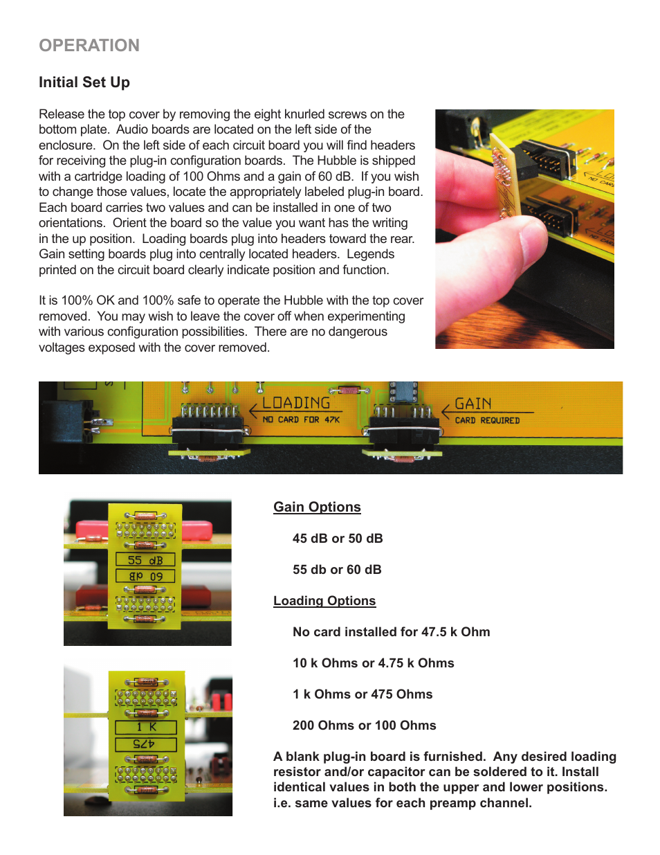 Operation | Sutherland Hubble User Manual | Page 6 / 8