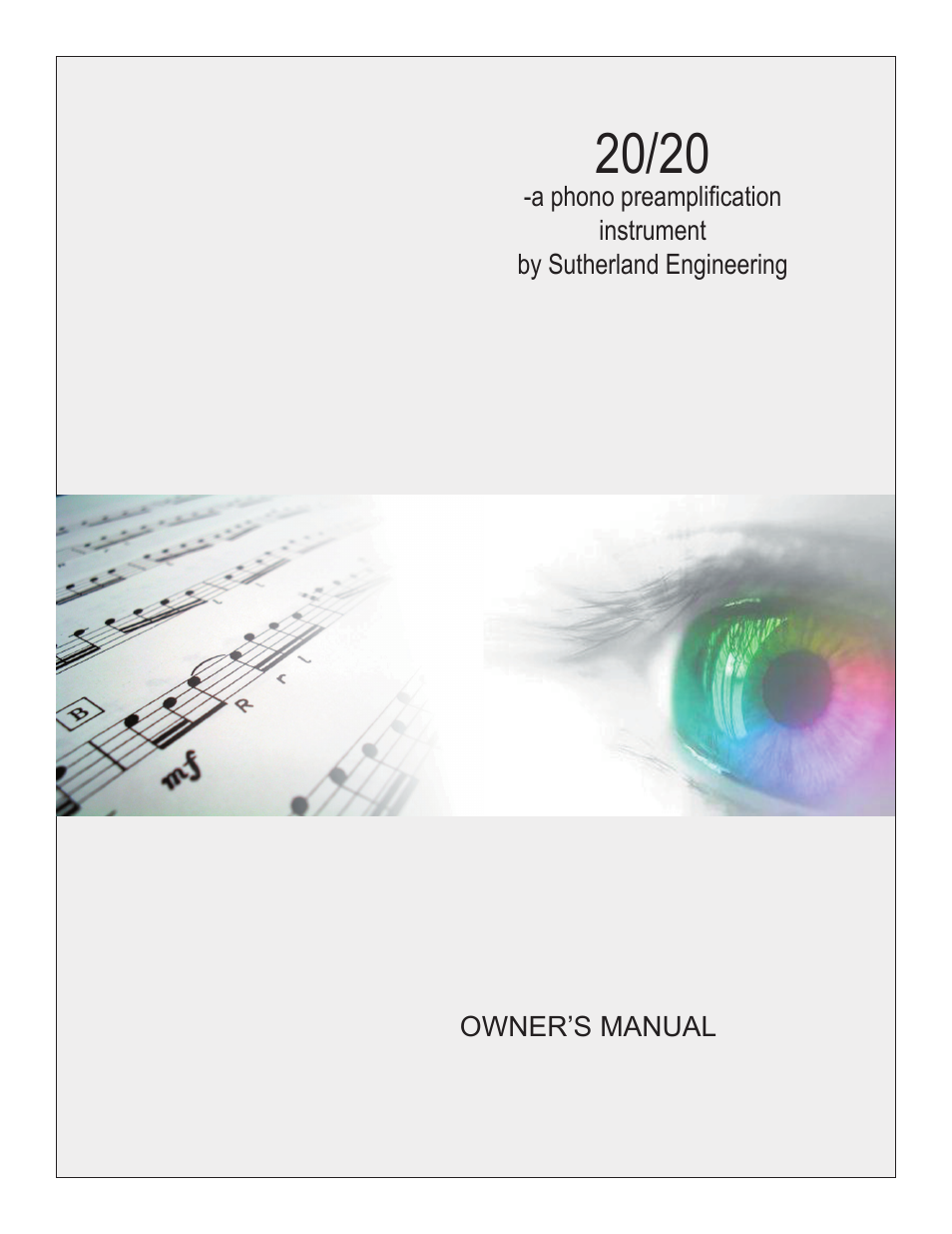 Sutherland 20/20 User Manual | 7 pages