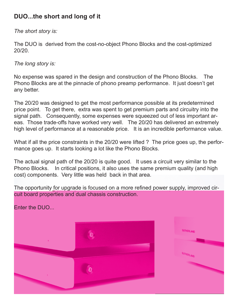 Sutherland DUO User Manual | Page 2 / 8