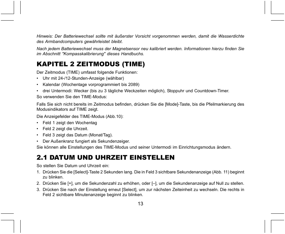 Kapitel 2 zeitmodus (time), 1 datum und uhrzeit einstellen | SUUNTO X-Lander User Manual | Page 107 / 380