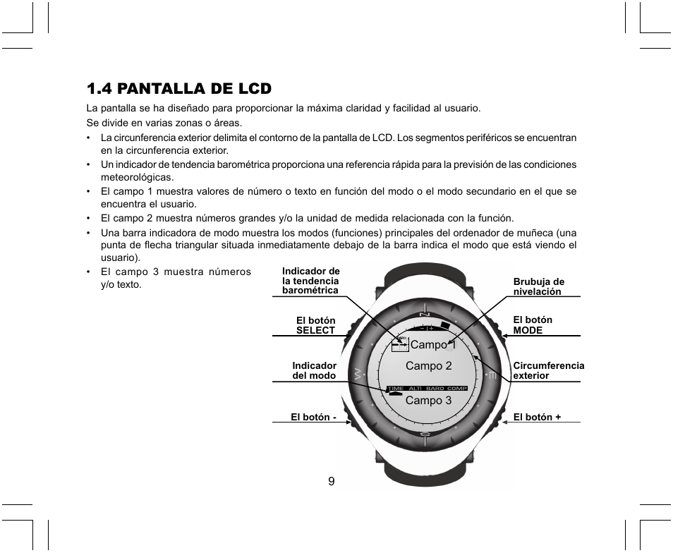 4 pantalla de lcd | SUUNTO X-Lander User Manual | Page 149 / 380