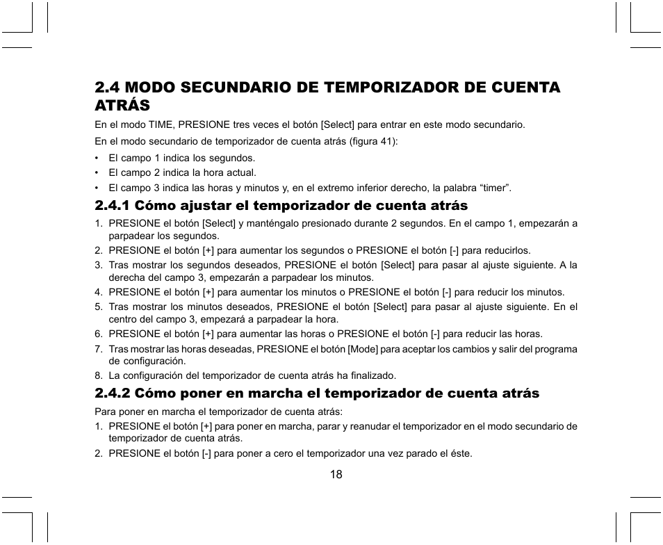 4 modo secundario de temporizador de cuenta atrás, 1 cómo ajustar el temporizador de cuenta atrás | SUUNTO X-Lander User Manual | Page 158 / 380